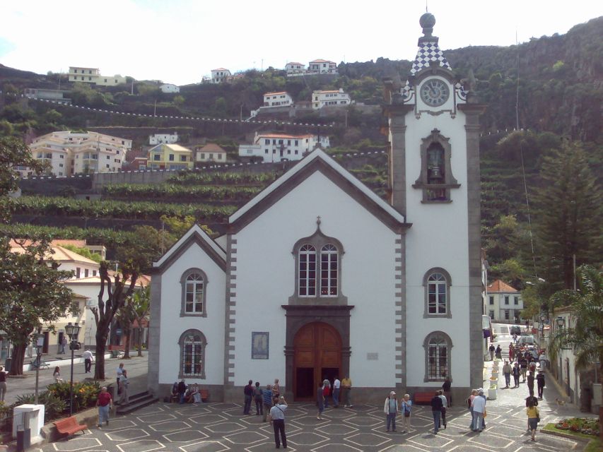 From Funchal: West Madeira Waterfalls and Fanal Forest Tour - São Vicente brings the route back to town life