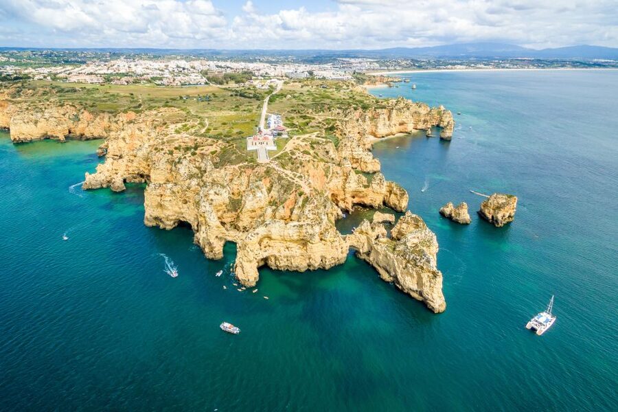 From Lagos: Algarve Golden Coast Cruise - Ponta da Piedade and the first coastal views