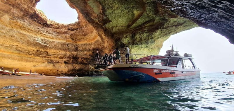 From Lagos: Benagil Caves Catamaran Cruise - The catamaran ride: comfort with a little motion