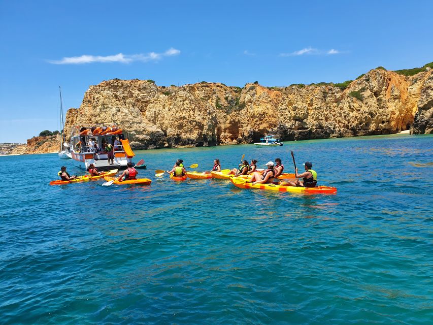From Lagos: Ponta da Piedade Caves Kayak Tour from Catamaran - How busy can it feel?