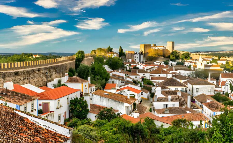 From Lisbon: Obidos, Nazaré and Fátima Small Group Tour - Óbidos, where the walls still shape the visit