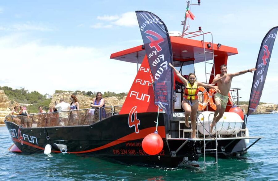 From Portimão: 2-Hour Catamaran Tour to Benagil Caves - From Portimão Marina to the Benagil Coast