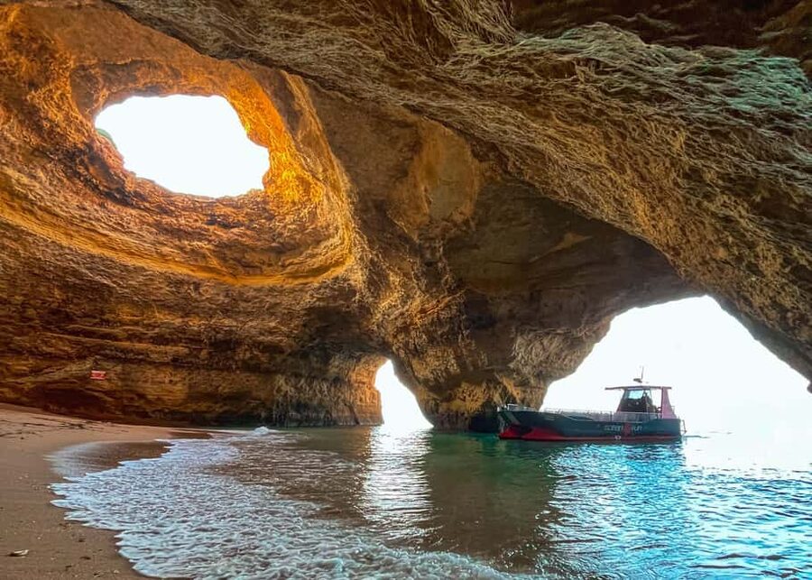 From Portimão: 2-Hour Catamaran Tour to Benagil Caves - The Swim Near Marinha Beach