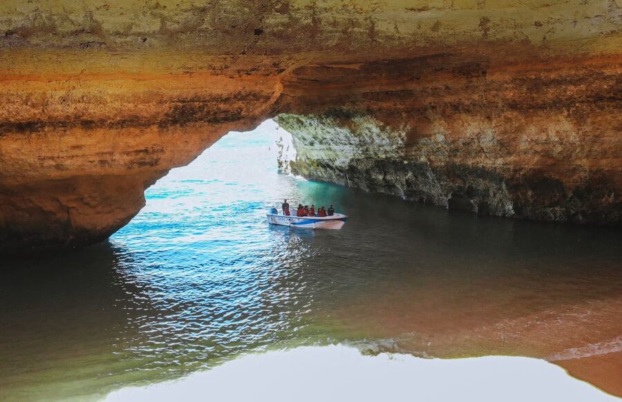 From Portimão: Benagil Boat Tour with Local Guide - Inside the view of Benagil Sea Cave