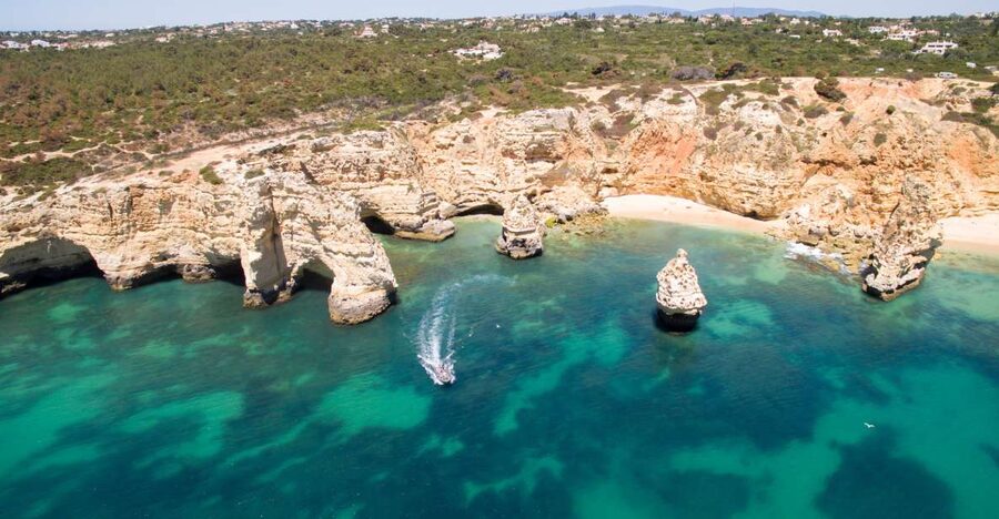 From Portimao: Benagil Cave and Marinha Beach Boat Tour - Starting beside the Arade River