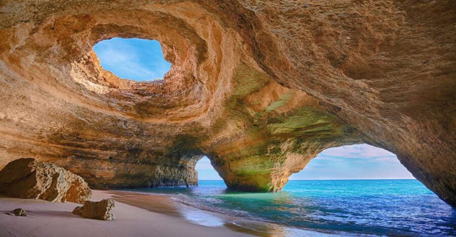 From Portimão: Benagil Caves Guided Speedboat Tour - From Portimão Marina to the Open Coast