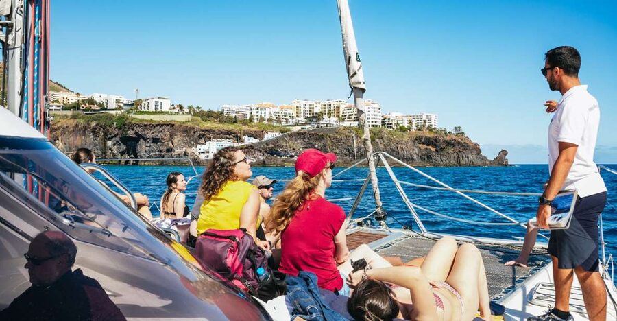 Funchal: Dolphin and Whale Watching by Luxury Catamaran - Finding your place on the luxury catamaran