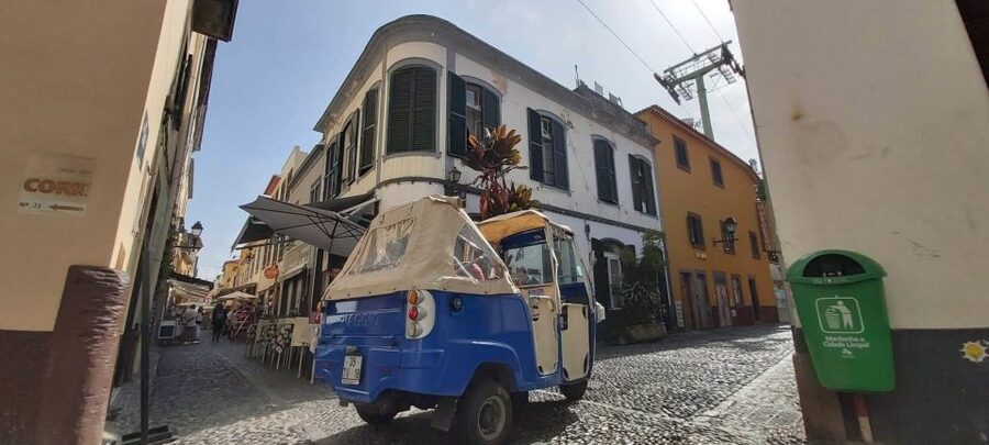 Funchal: Monte Toboggan and Old Town Tour by Tuk-Tuk - What the basket-cart descent feels like