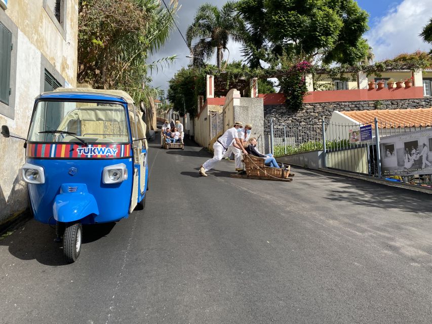Funchal: Monte Tropical Garden & Toboggan Ride by Tuk Tuk - The climb to Monte and its hilltop church