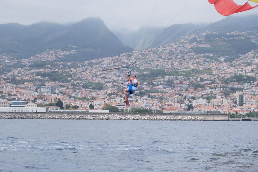 Funchal: Parasailing Tour on the Coast of Madeira Island - The view from above Madeira’s south coast