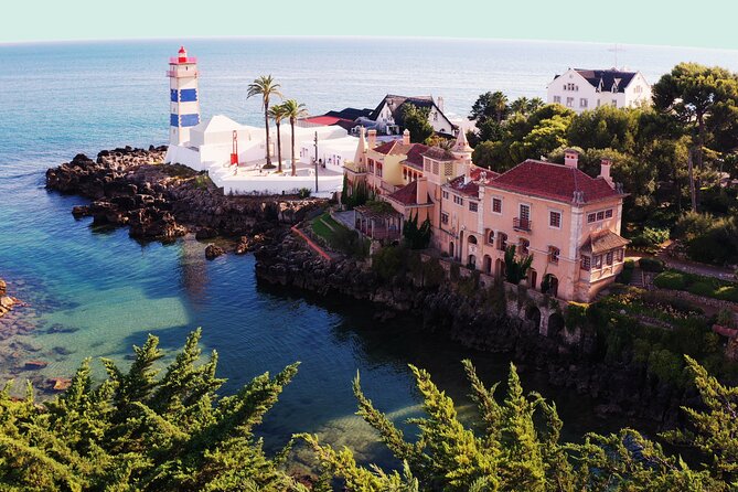 Guided Tour to Sintra, Pena, Regaleira, Cabo da Roca and Cascais - Pena Palace from the mountain