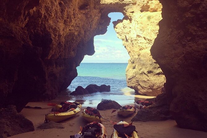 Kayak Tour to Ponta da Piedade Caves in Lagos - Paddling out from Cais da Solaria