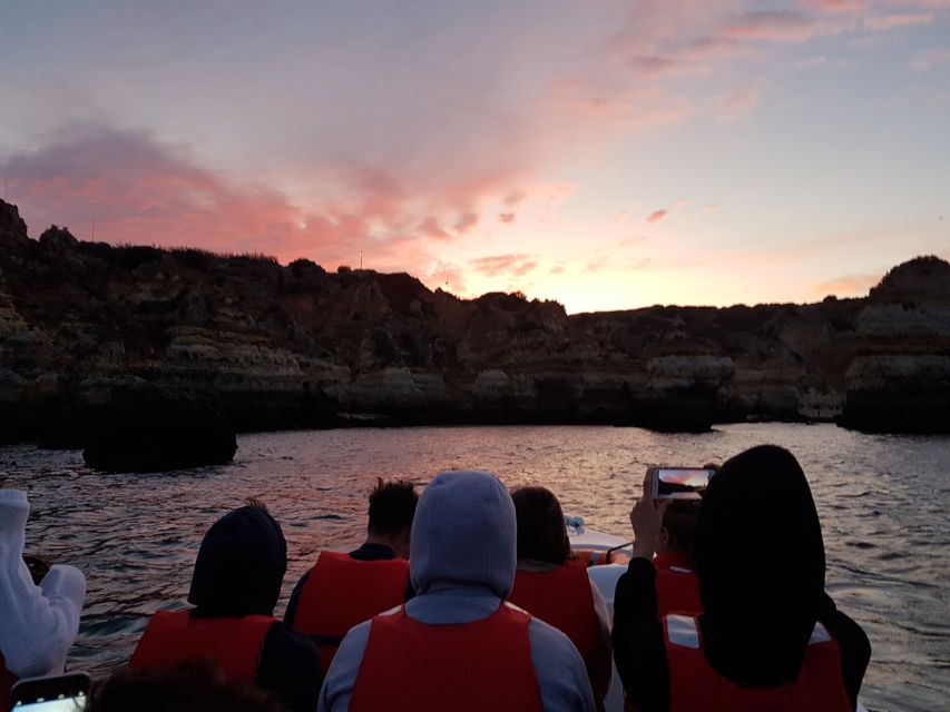 Lagos: Guided Ponta da Piedade Sunset Boat Tour - The Cathedral, Kitchen, Living Room, and Skull caves