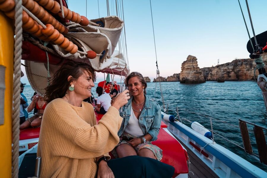 Lagos: Sunset Sail aboard a Traditional Boat with Prosecco - Weather can make or break the evening