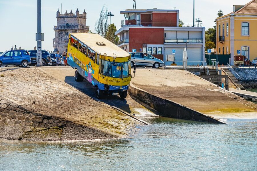 Lisbon: Amphibious Sightseeing Tour - The Tagus crossing near Belém