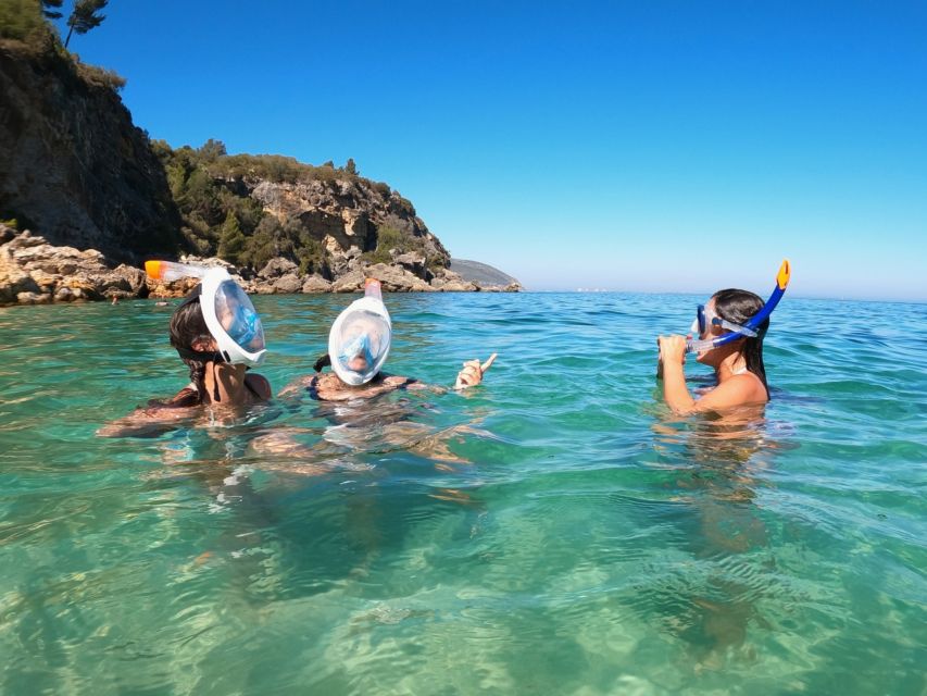 Lisbon: Arrábida Kayak & Wild Beach Snorkeling with Pickup - A beach-hut drink after the water