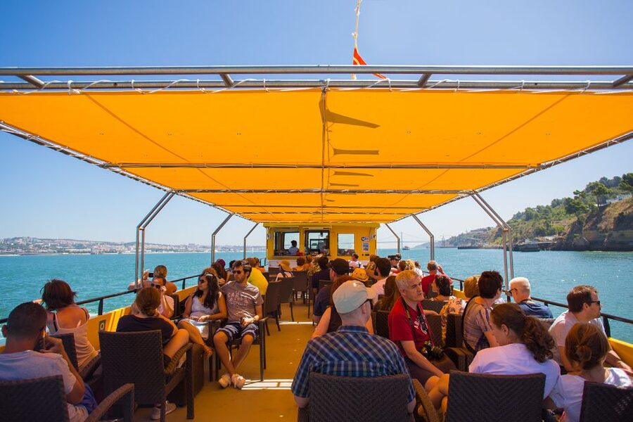 Lisbon: Boat Tour Ticket and Hop-on Hop-off 48-Hour Bus. - The blue Belém route, from Rossio to the Tagus