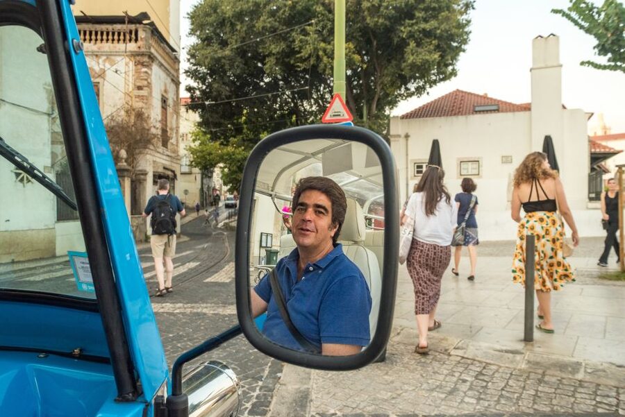 Lisbon by Tuk Tuk Guided Tour: City of Neighborhoods - Stopping above the rooftops at Senhora do Monte