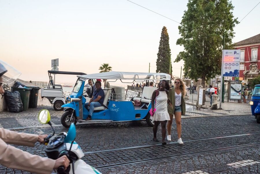 Lisbon by Tuk Tuk Guided Tour: City of Neighborhoods - Baixa, Rossio, and the city rebuilt after disaster