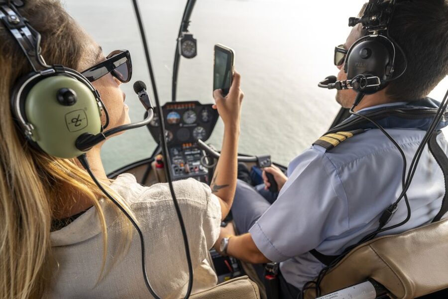 Lisbon: City and Coastline Sightseeing Helicopter Flight - Seeing Belém Tower and Jerónimos Monastery from above