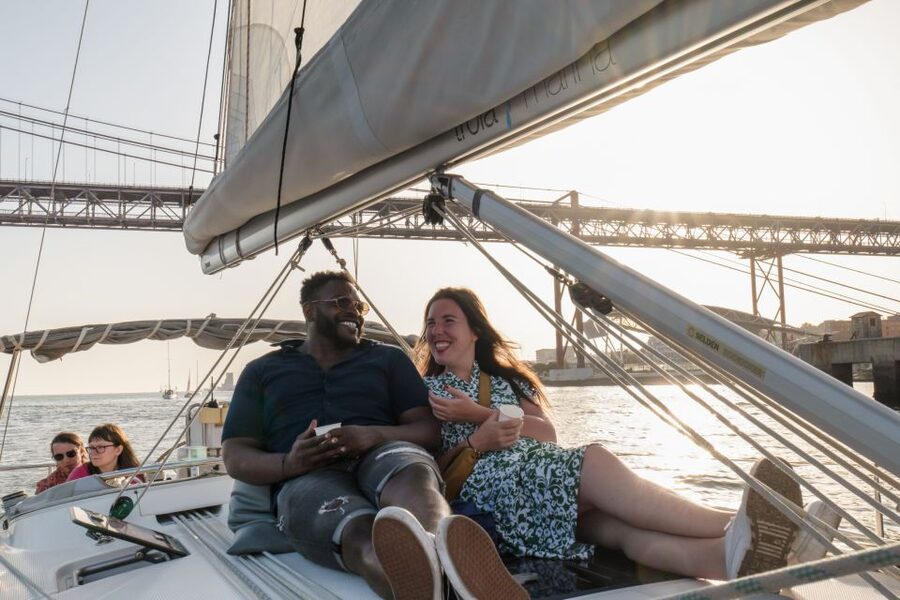 Lisbon: Daytime/Sunset/Night City Sailboat Tour with Drink - Belém’s monuments from the river