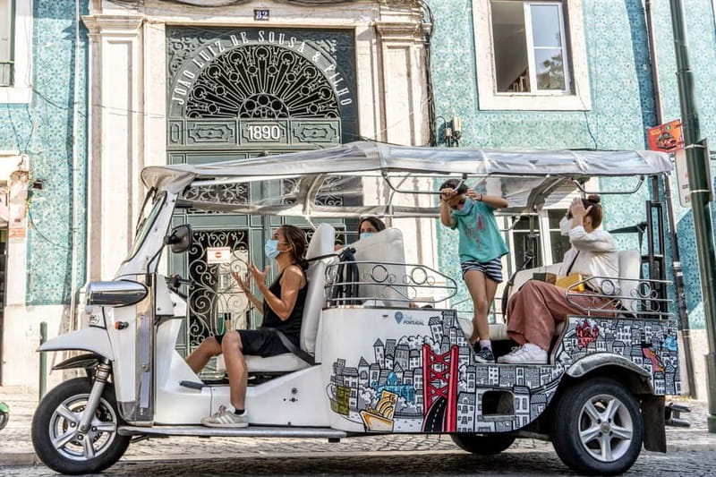 Lisbon: Food Tasting Tour by Tuk Tuk with 2 Stops - Baixa sets the city’s urban stage