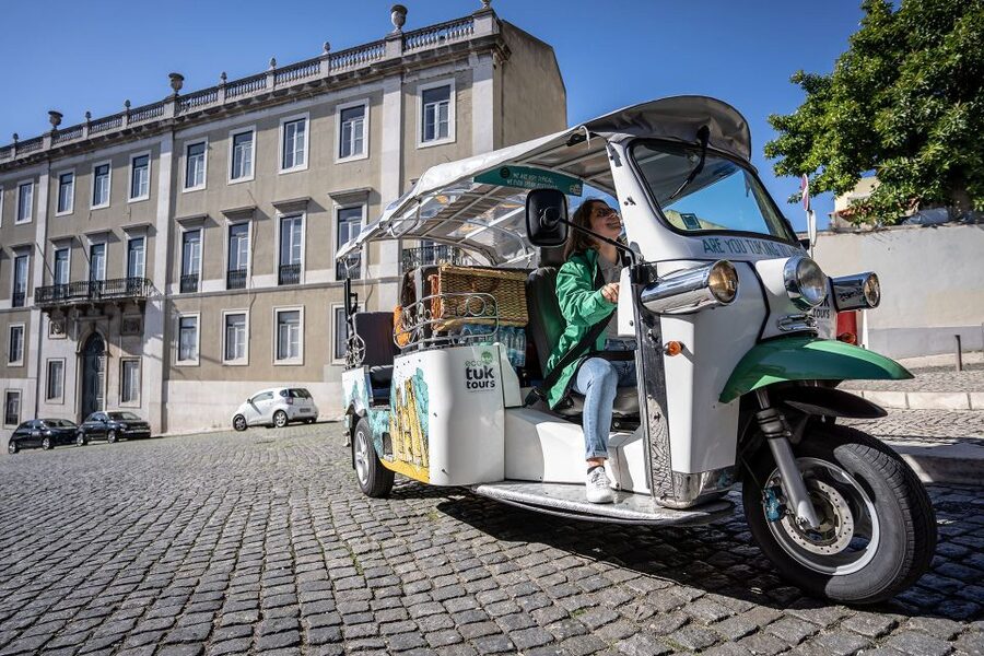 Lisbon: Guided Tuk-Tuk Tour Along the Historic Tram Line 28 - Campo das Cebolas and the river side