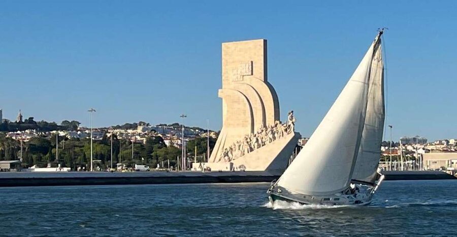 Lisbon: Private Sailing City & Sunset Tour - Cristo Rei across the water