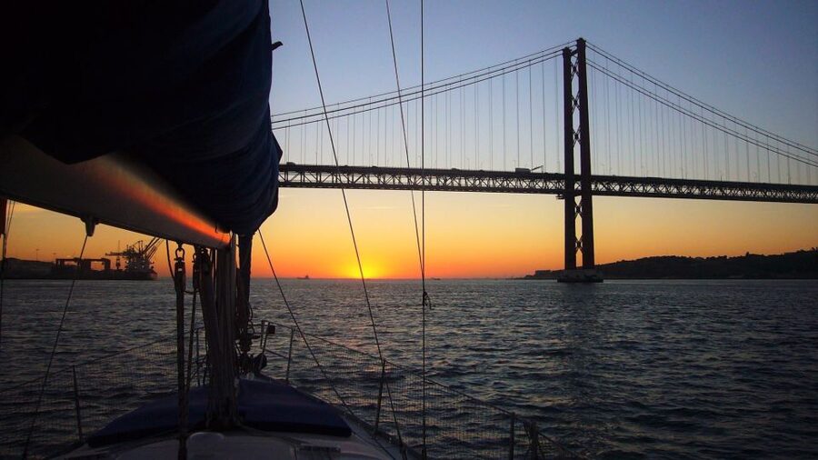 Lisbon: Private Sunset Sailing Tour with Champagne - Central Lisbon from the river