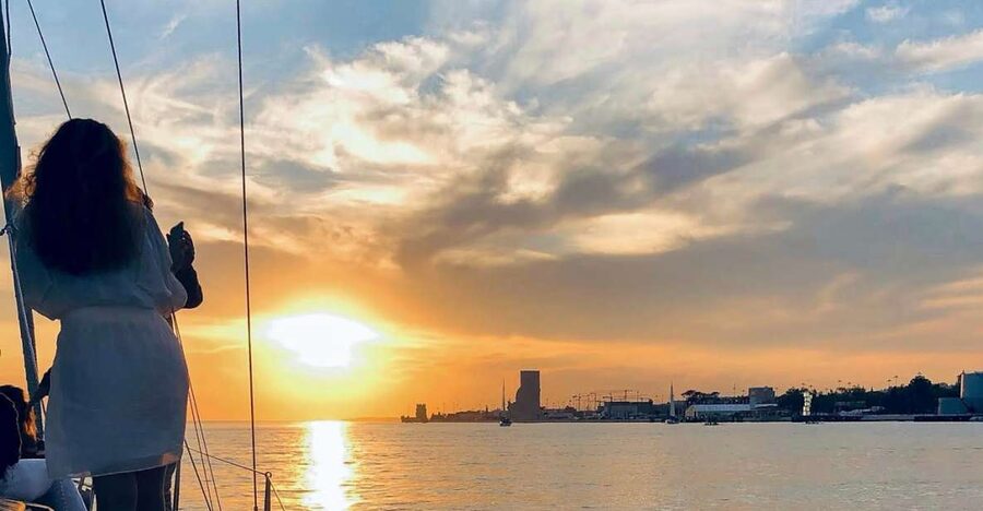 Lisbon: Private Tagus River Sunset Cruise on a Luxury Boat - Belém Tower from the river