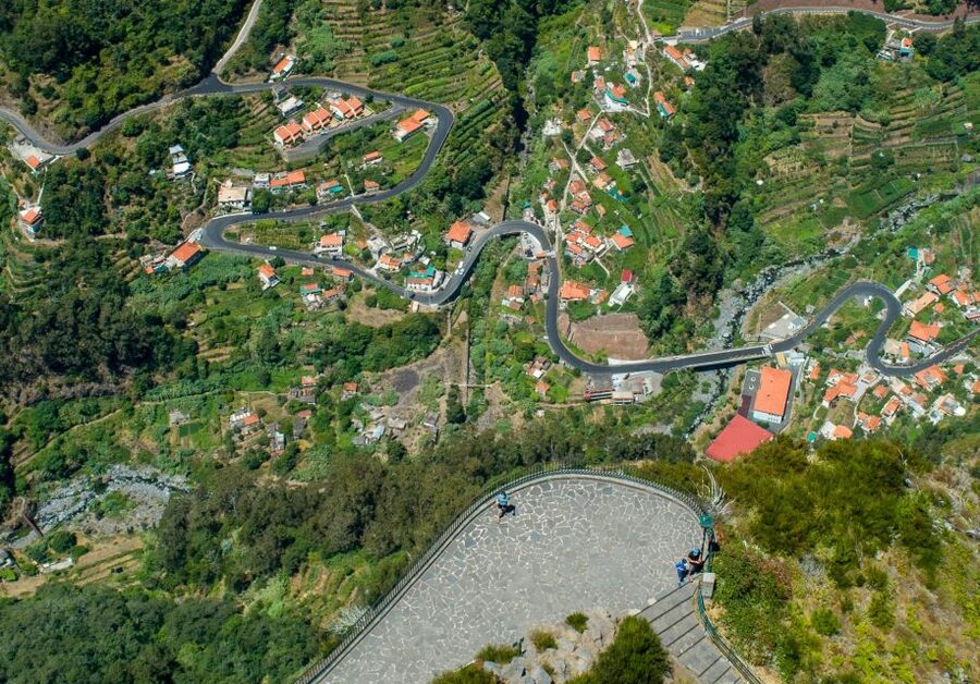 Madeira : Nun's Valleys and Pico Areeiro 4X4 Tour - Entering Curral das Freiras, Madeira’s Nun’s Valley