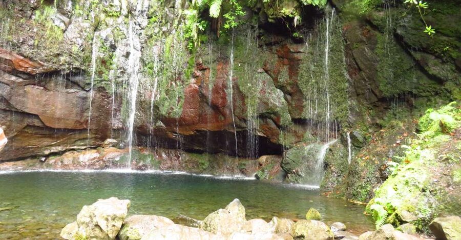 Madeira: Rabaçal, Risco and 25 Fontes Guided Hiking Tour - Levada do Risco and the first waterfall