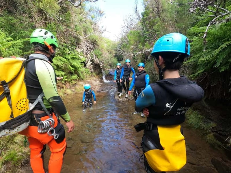 Madeira : Ribeira das Cales Canyoning (Level 1) - Getting fitted with the right canyoning gear