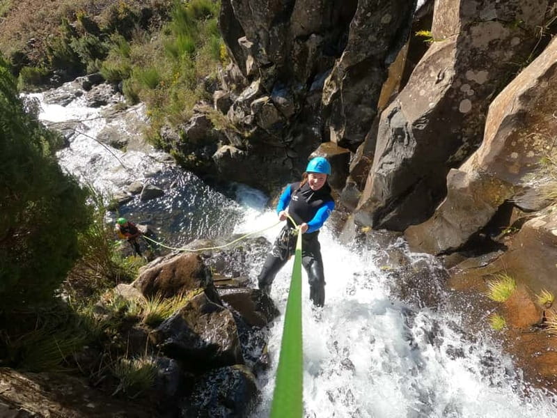 Madeira : Ribeira das Cales Canyoning (Level 1) - Five rappels, each with a little more confidence