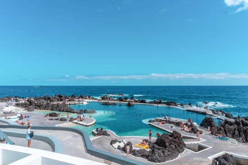 Madeira: Skywalk, Porto Moniz, Seixal, and Fanal 4WD Tour - Seixal combines volcanic sand and open coast