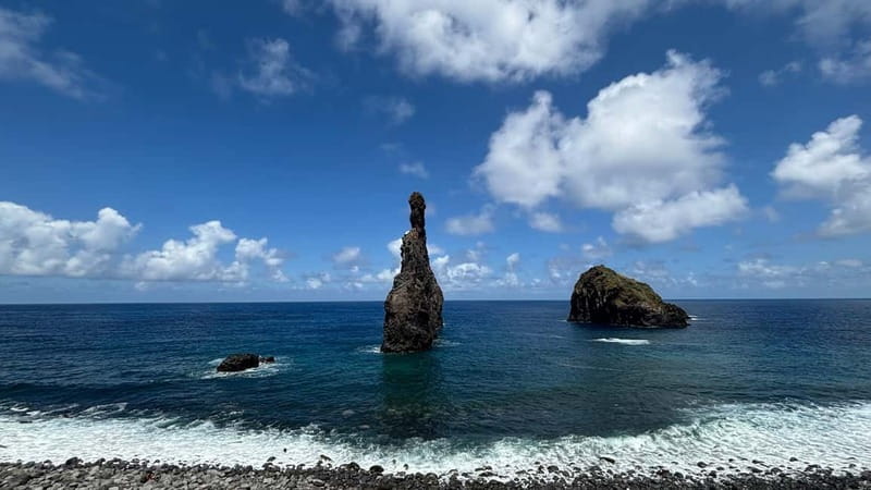 Madeira: Westside Achadas Cruz, Moniz, Seixal and Fanal - Seixal for black sand and falling water