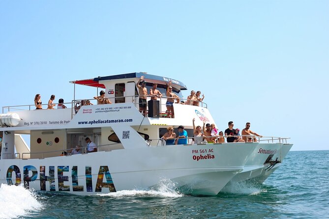 Ophelia Catamaran Cruises + Beach BBQ - From Pier Vasco da Gama to the Algarve Coast