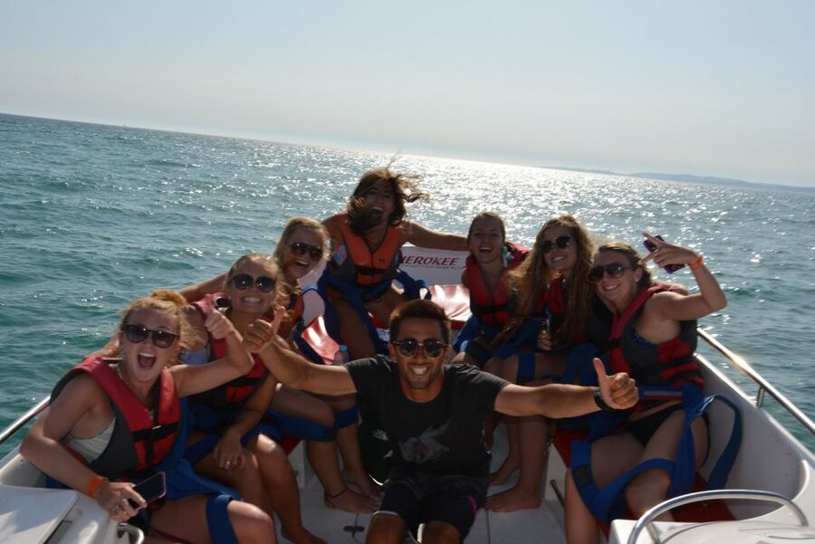 Parasailing Vilamoura - Eight to ten minutes above the Atlantic