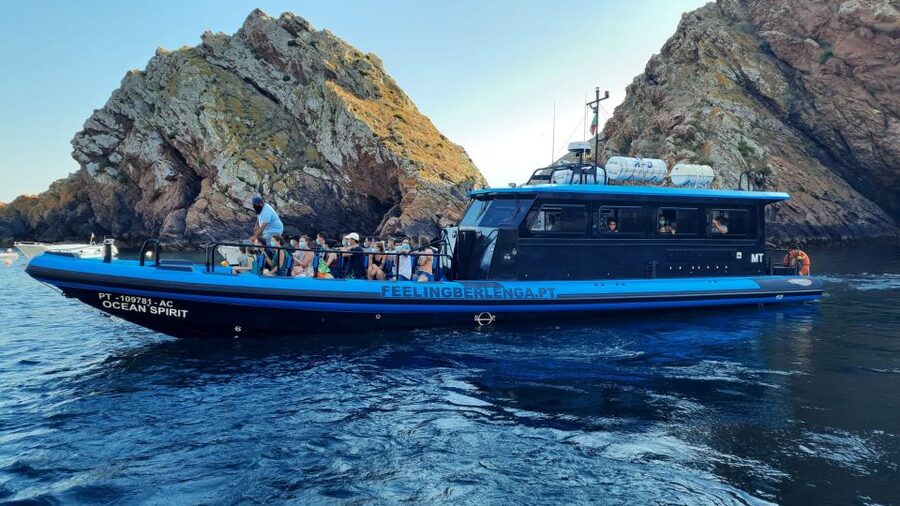 Peniche: Berlengas Island Trip, Hiking and Cave Tour - Seeing the caves from the glass-bottom boat