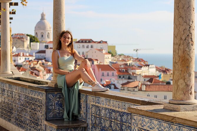 Photoshoot with a Local Professional Photographer in Lisbon - Cais das Colunas adds a waterfront portrait