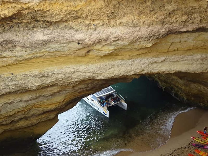 Portimão: Benagil Caves & Golden Coast Eco Catamaran Tour - Why the quiet boat changes the experience