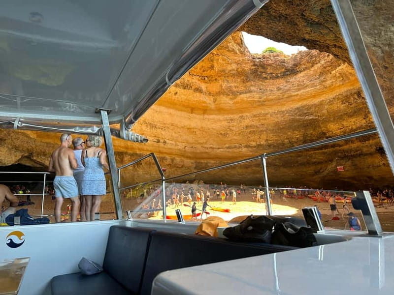 Portimão: Benagil Caves & Golden Coast Eco Catamaran Tour - Smugglers Caves and the smaller rock chambers