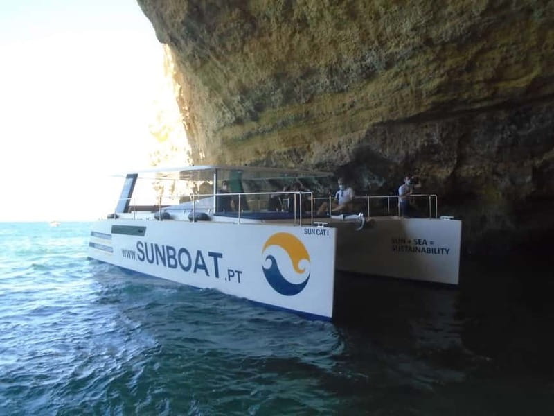 Portimão: Benagil Caves & Golden Coast Eco Catamaran Tour - Comfort, food, music, and onboard space