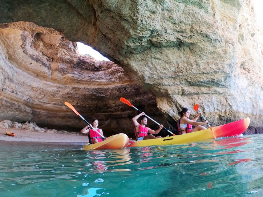 Portimão: Benagil Caves Speedboat and Kayak Guided Tour - The Return Ride Takes About 40 Minutes