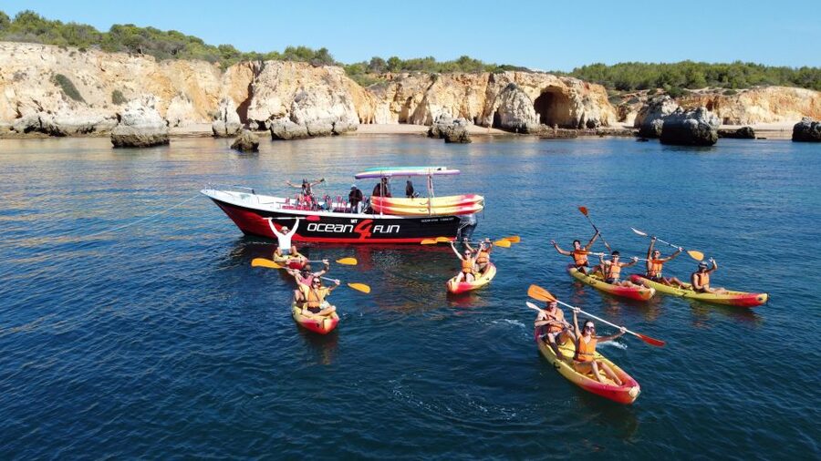 Portimão: Benagil Caves Speedboat and Kayak Guided Tour - FAQ