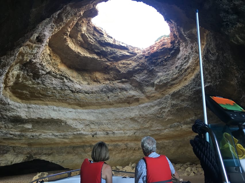 Portimão: Caves, Benagil and Algarve Coastline Boat Tour - A swim and snorkel stop in clear water
