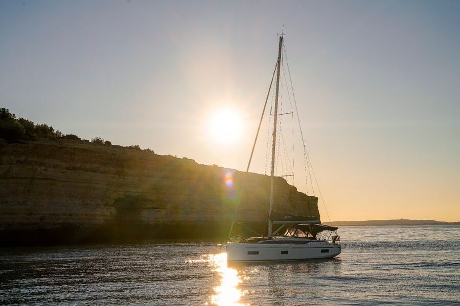 Portimao: Half-Day Sailing Yacht Cruise to the Benagil Caves - The Crew: Mario, André, and Tiago