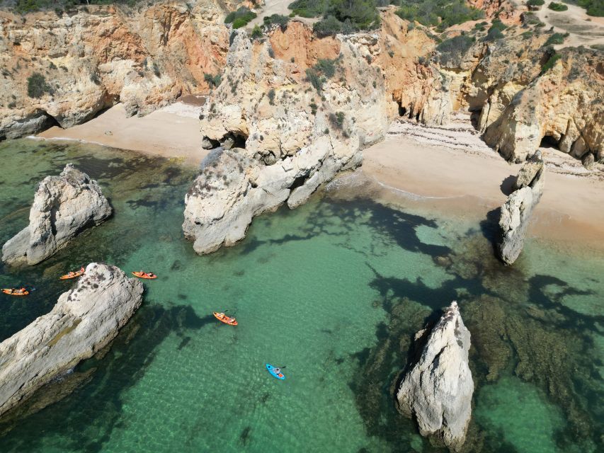 Portimão: Small Group Kayak Cave and Cliff Tour - Small group, beginner-friendly pace