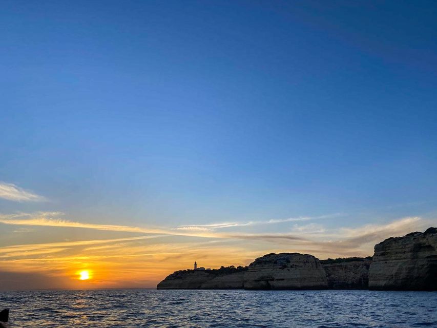 Portimão: Sunset Cruise to Benagil Cave - Leaving San Francisco dock in Portimão