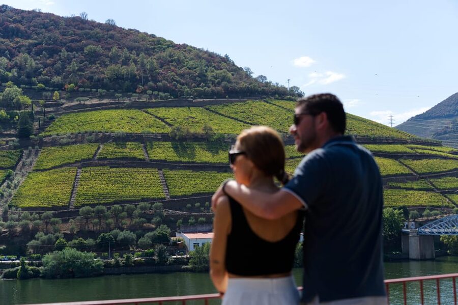 Porto: Douro Valley & Amarante Wine, Food & River Tour - Leaving Porto in a small van